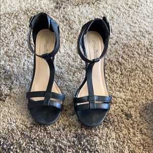Anne Michelle Black Heels Size 7